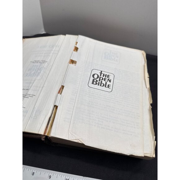 1975 Edition The Open Bible King James Version By Royal Leather Bound READ USA - Picture 10 of 14